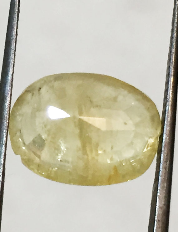 7.25 ct/8.05 ratti Natural Certified Ceylon Pukhraj/Yellow Sapphire